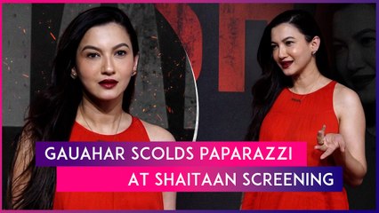 Gauahar Khan Gets Angry At Paparazzi At Shaitaan Screening, Says ‘You Should Learn How To Talk’