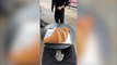 TikToker tries giant croissant in London