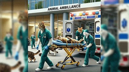 Doctor Cat Saves Patients #cat