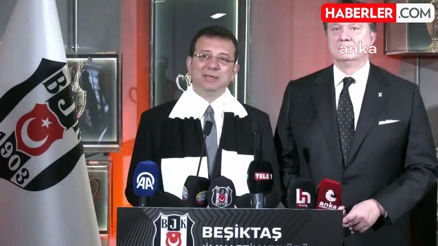 İBB Başkanı Ekrem İmamoğlu, Beşiktaş Kulübü'nü ziyaret etti
