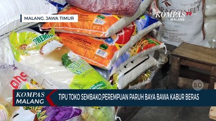 Tipu Toko Sembako, Perempuan Paruh Baya Bawa Kabur Beras!