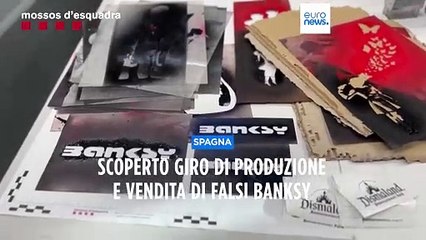 Télécharger la video: Spagna, da anni producevano e vendevano falsi di Banksy: quattro arresti