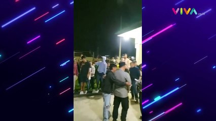 uluhan Warga Geruduk Kantor Polisi di Lampung