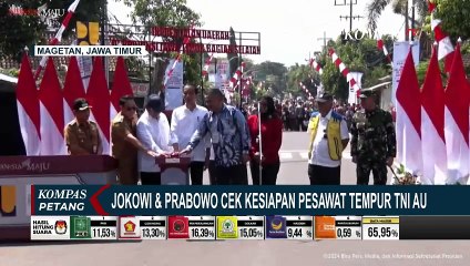 Jokowi-Prabowo Cek Kesiapan Pesawat Tempur TNI di Magetan