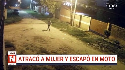 Atraco en moto a una mujer