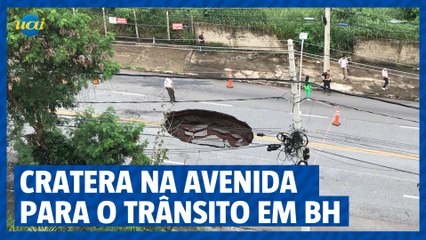 Belvedere: cratera na Avenida Presidente Eurico Dutra