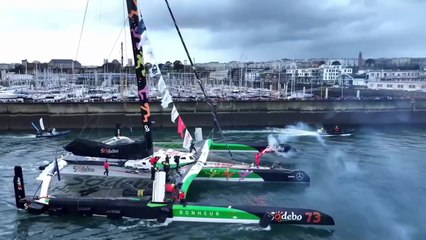 Sodebovoile 2024 : Un grand moment d'émotions pour l'arrivée de Thomas Coville à Brest !