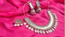 Eid Jewelry Part 2 : How to make Necklace step by step /Necklace making for Eid