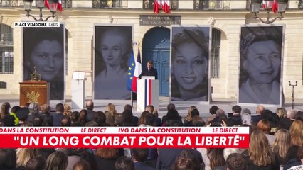 Emmanuel Macron : «Je souhaite l'inscription de cette liberté garantie de recourir à l'IVG dans la Charte des droits fondamentaux de l'Union européenne»