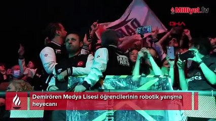 Demirören Medya Lisesi öğrencilerinden büyük başarı! Robotik yarışma heyecanı