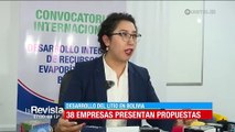 Bolivia recibe propuestas de 38 empresas del mundo interesadas en desarrollar el litio