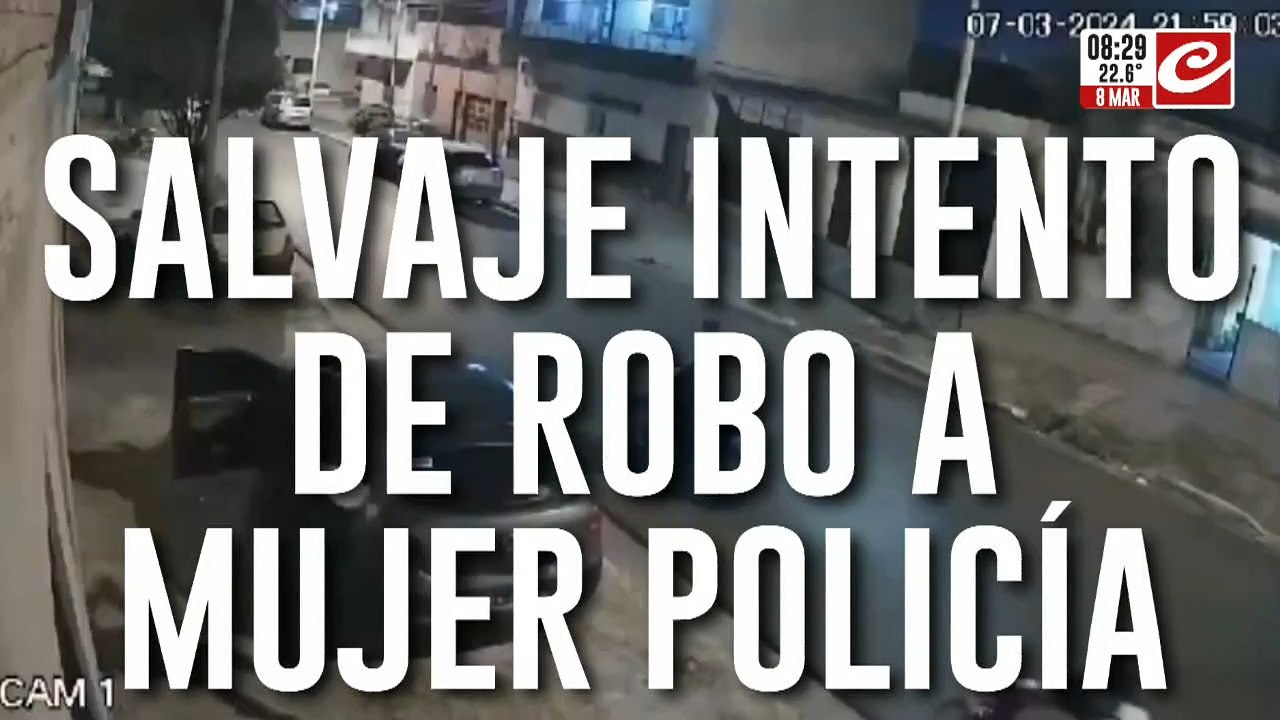 Mujer policía se resistió a un robo y fue baleada por los delincuentes