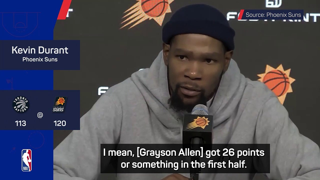 Allen's scoring opens the game up for the Suns - Durant
