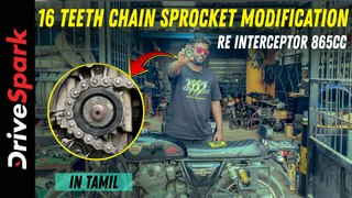 RE Interceptor 865cc 16 Teeth Chain Sprocket Modification |NMW Performance Racing| Pearlvin Ashby