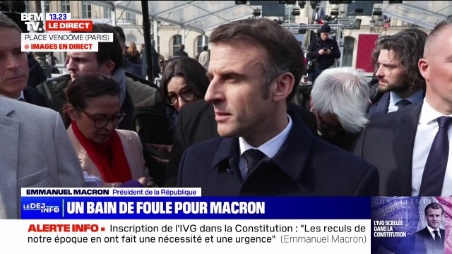 Emmanuel Macron sur l'IVG: Les forces réactionnaires qui sont à l'œuvre dans beaucoup de démocraties reviennent sur ce droit