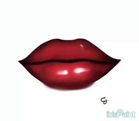 red juicy lips