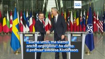 A Bruxelles la cerimonia per l'adesione della Svezia alla Nato, Stoltenberg: 