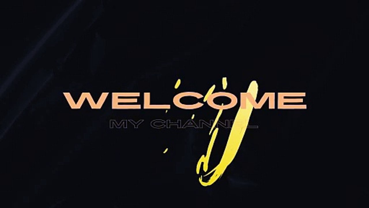My Black & Orange Simple Welcome To My Channel Youtube Intro