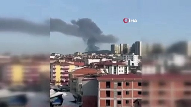Tuzla'da fabrika yangını: Dumanlar gökyüzünü kapladı!