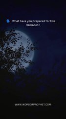 What have you prepared for this Ramadan?