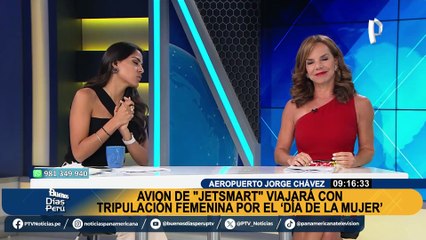 Día de la Mujer: Avión de “Jetsmart” viajará solo con tripulación femenina en esta fecha especial
