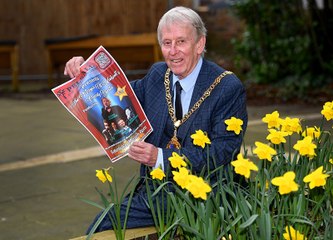 Mayor of Walsall Councillor Chris Towe promotes the forthcoming Mayor's Charity Gala.