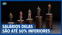 Salário delas são até 50% inferiores aos dos homens