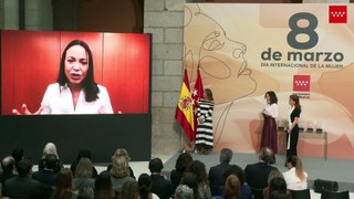 María Corina Machado fue reconocida en España por el Día Internacional de la Mujer