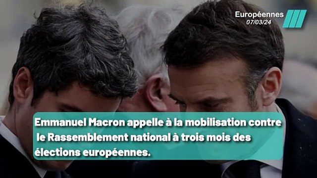 Mobilisation générale: Macron appelle à l'action contre le Rassemblement national