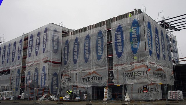 Nowy Sącz - budowa stadionu Sandecji