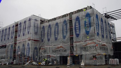 Nowy Sącz  - budowa stadionu Sandecji