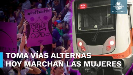 Por marcha 8M, estas estaciones del Metro y Metrobús estarán cerradas