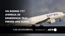 Un Boeing 777 aterriza de emergencia tras perder una rueda