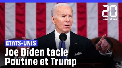 Télécharger la video: Etats-Unis : Devant le Congrès, Joe Biden tacle Poutine et Donald Trump