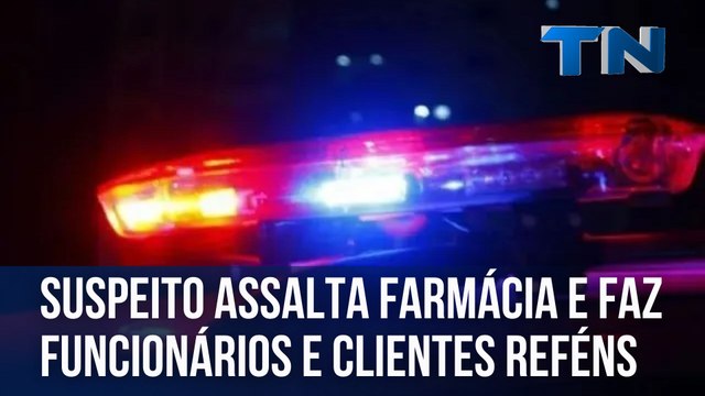 Suspeito assalta farmácia e faz funcionários e clientes reféns em Vitória