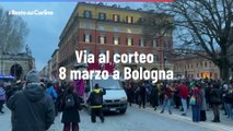 Via al corteo 8 marzo a Bologna, il video