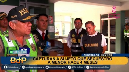 Chorrillos: detienen a sujeto acusado de secuestrar a menor hace 4 meses