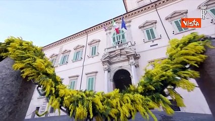 Mimose e cambio della guardia al femminile al Quirinale per l'8 Marzo