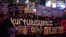 Kadınların Taksim’e yürüyüşüne polis engeli!