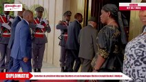 Diplomatie- entretien du président Alassane Ouattara et son homologue libérien Joseph Boakai à Abidjan off