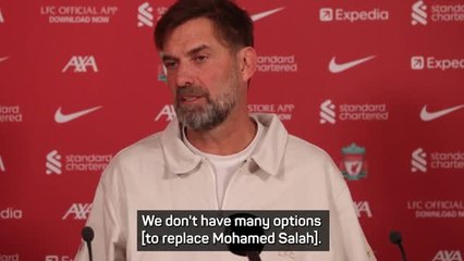 Liverpool lucky Salah's absence hasn't affected results - Klopp