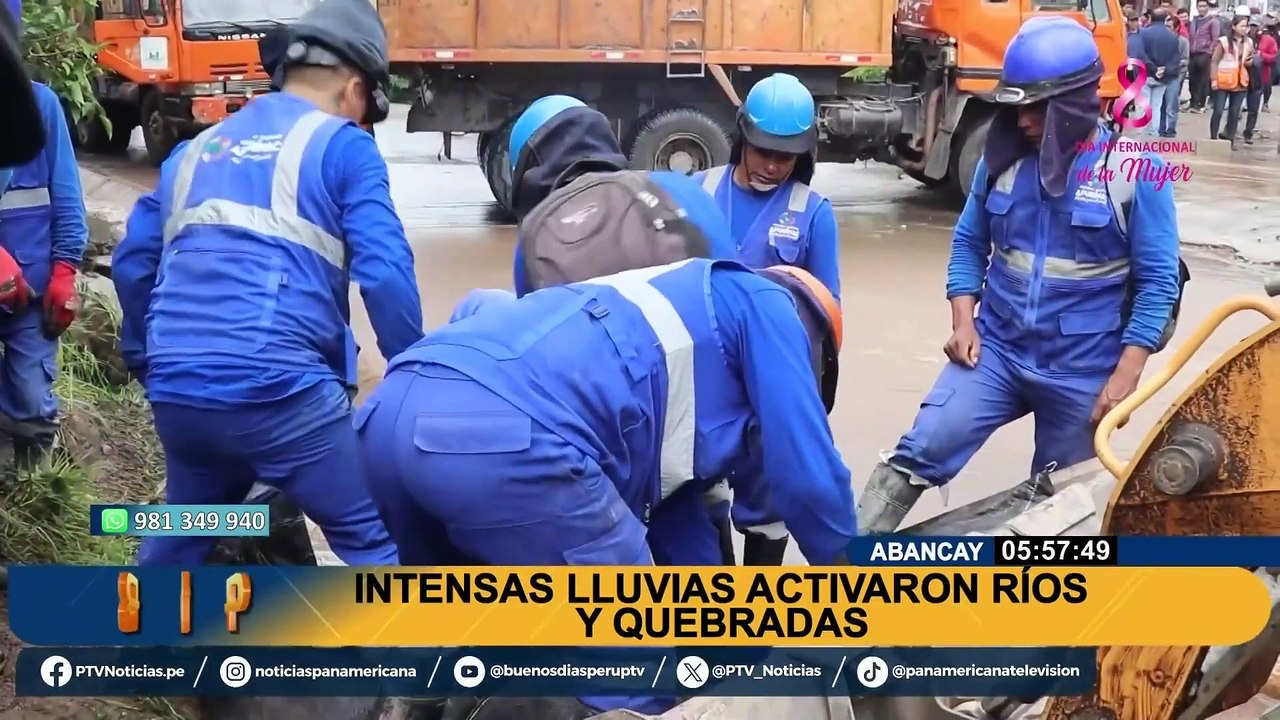 Piden que Abancay sea declarado en emergencia: intensas lluvias activaron ríos y quebradas