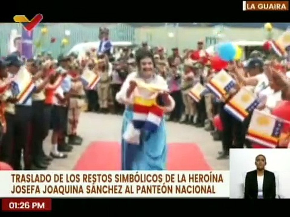 La Guaira | Gob. José Terán acompaña el traslado de los restos simbólicos de Joaquina Sánchez