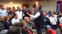 Manlio Fabio Beltrones durante un encuentro con la sociedad civil de Guaymas