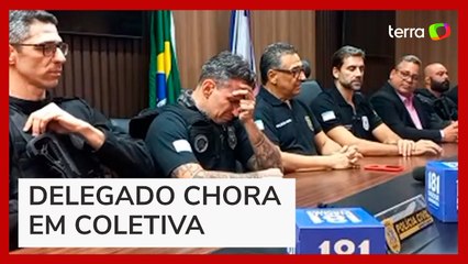 Delegado chora ao falar sobre operação que prendeu criminoso mais procurado do ES
