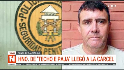Hermano de Techo e Paja llega a la cárcel