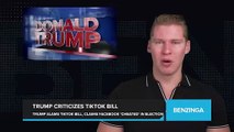 Trump Criticizes TikTok Legislation, Accuses Facebook of 'Cheating' in Previous Election