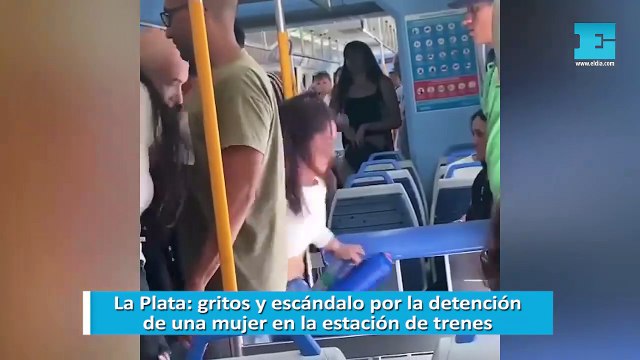 La Plata: gritos y escándalo por la detención de una mujer en la estación de trenes