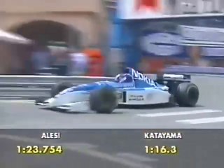 F1 – Ukyo Katayama (Tyrrell Yamaha V10) laps in qualifying – Monaco 1995
