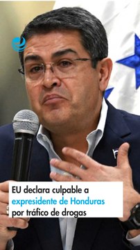 EU declara culpable a expresidente de Honduras por tráfico de drogas